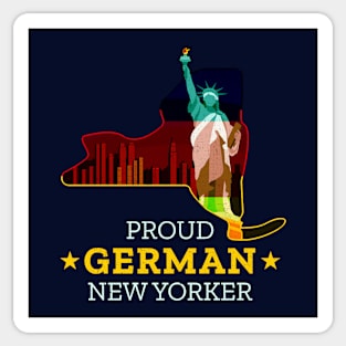 Proud German New Yorker - New York State Sticker